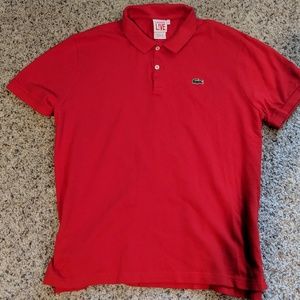 LACOSTE LIVE pique fit polo shirt